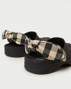 Loeffler Randall Ezra Black Gingham Rubber Clog