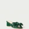 Loeffler Randall Emilia Emerald Pleated Bow Heel