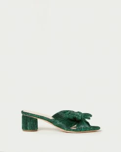 Loeffler Randall Emilia Emerald Pleated Bow Heel