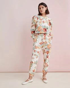 Loeffler Randall Sale Sutton Floral Drawstring Sweatpant