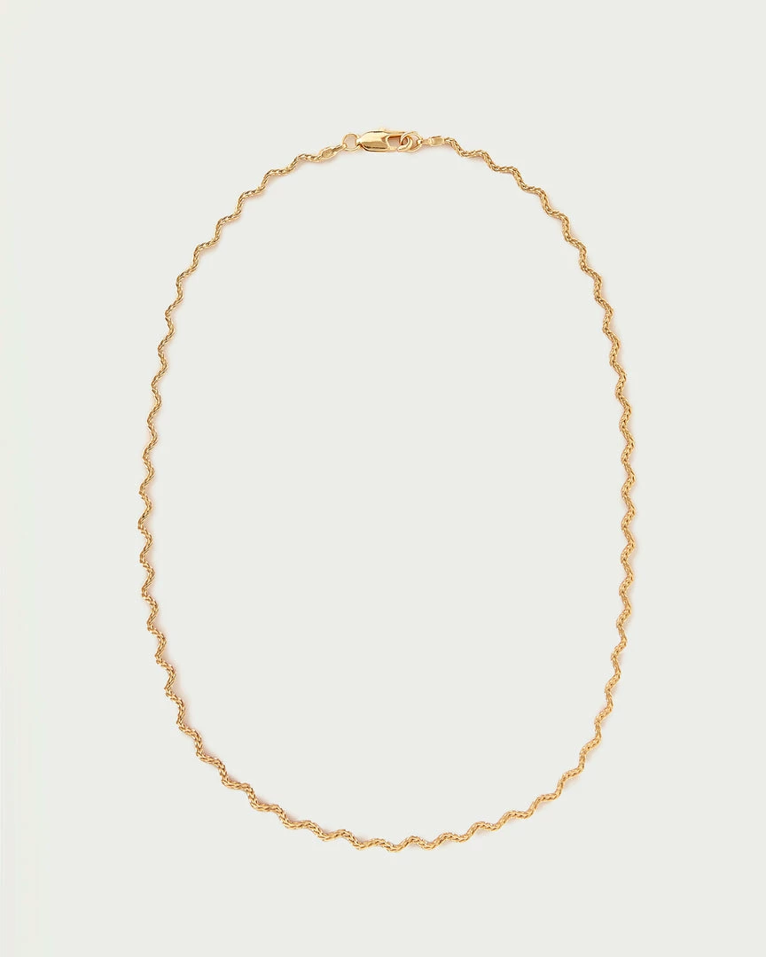 Loeffler Randall Fritzie Gold Wave Necklace New Arrivals
