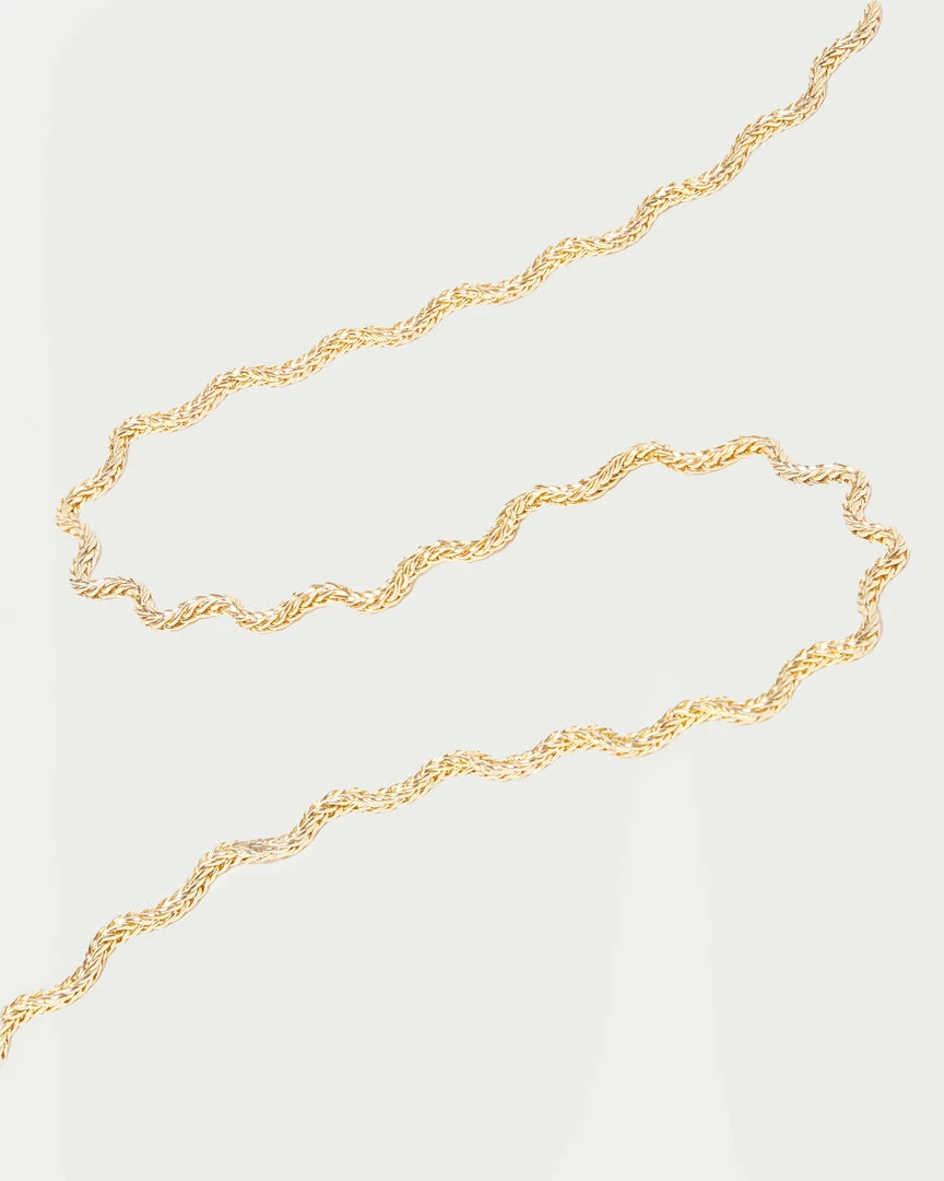 Loeffler Randall Fritzie Gold Wave Necklace New Arrivals