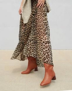 Loeffler Randall Footwear Gia Cognac Tall Boot