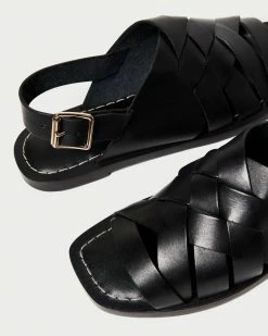 Loeffler Randall Grayson Black Braided Sandal