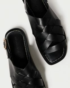 Loeffler Randall Grayson Black Braided Sandal