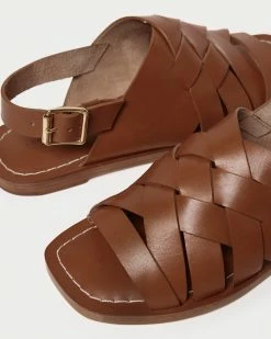 Loeffler Randall Grayson Cognac Braided Sandal New Arrivals