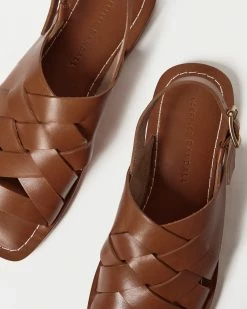 Loeffler Randall Grayson Cognac Braided Sandal New Arrivals