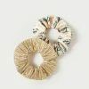 Loeffler Randall Hailey Gold/Nova Floral Scrunchies