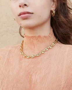 Loeffler Randall Henrietta Gold Mariner Chain Necklace