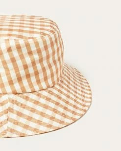 Loeffler Randall Ivy Amber Gingham Bucket Hat Sale