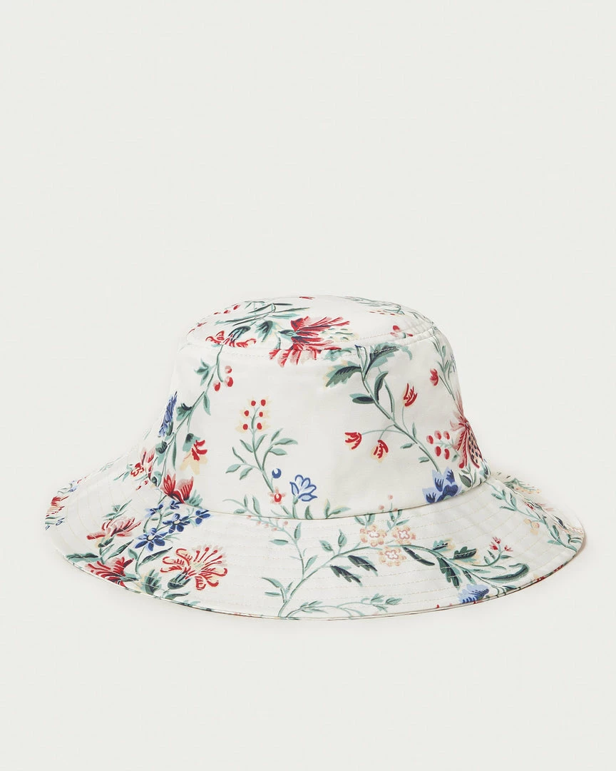 Loeffler Randall Ivy Cream Floral Bucket Hat New Arrivals