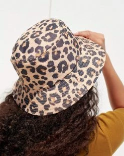 Loeffler Randall Accessories Ivy Bucket Hat Leopard
