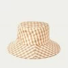 Loeffler Randall Ivy Amber Gingham Bucket Hat Sale