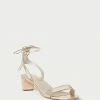 Loeffler Randall Jackie Champagne Mid Heel Sandal