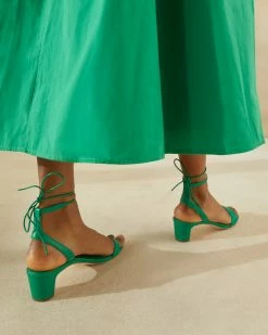 Loeffler Randall Jackie Emerald Mid Heel Sandal
