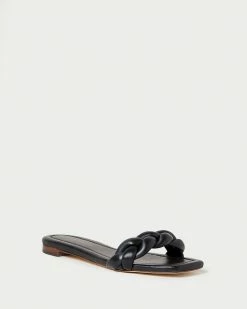 Loeffler Randall New Arrivals Jackson Black Braided Sandal