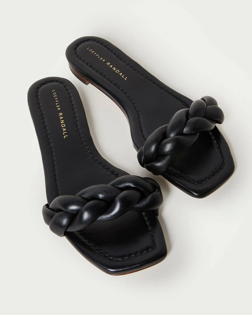 Loeffler Randall New Arrivals Jackson Black Braided Sandal
