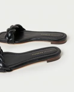 Loeffler Randall New Arrivals Jackson Black Braided Sandal