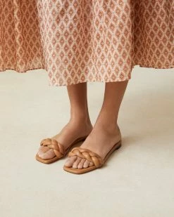 Loeffler Randall Jackson Dark Sand Braided Sandal