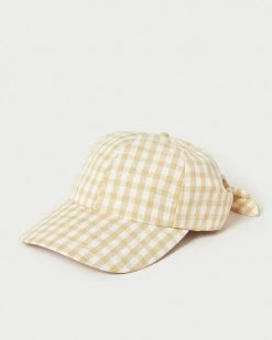 Loeffler Randall New Arrivals Jax Hay Gingham Baseball Cap