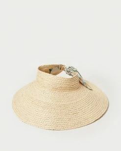 Loeffler Randall New Arrivals Jaylen Natural/Nova Floral Visor