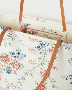 Loeffler Randall Jojo Cream Vine Floral Tote New Arrivals