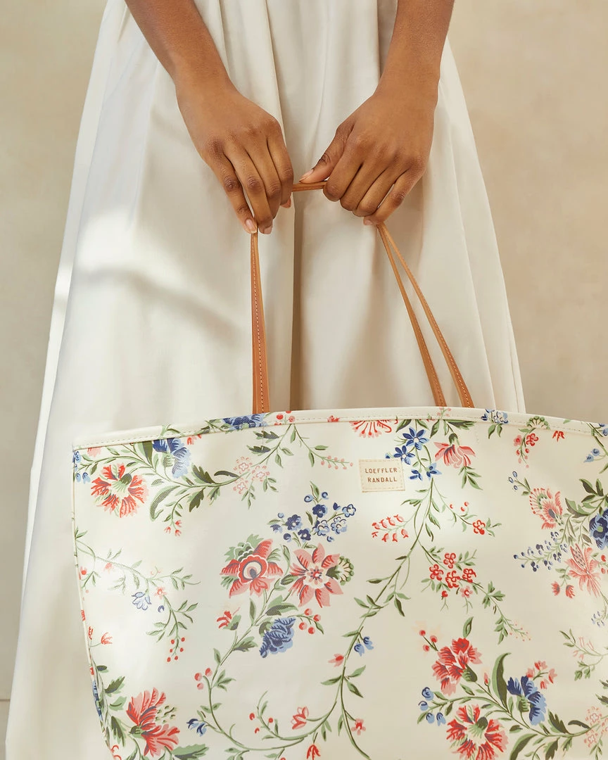 Loeffler Randall Jojo Cream Vine Floral Tote New Arrivals