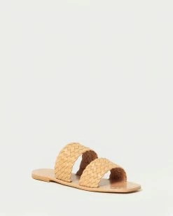 Loeffler Randall Jonah Honey Woven Slide