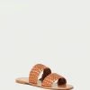 Loeffler Randall Jonah Timber Brown Woven Slide