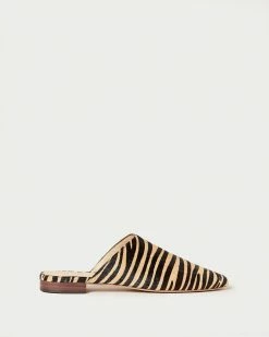 Loeffler Randall Jori Zebra Flat Mule