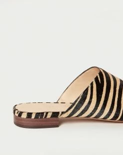 Loeffler Randall Jori Zebra Flat Mule