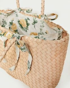Loeffler Randall Kacey Sand/Nova Floral Tote