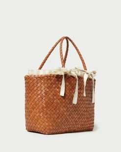 Loeffler Randall New Arrivals Kacey Timber/Cream Gingham Tote