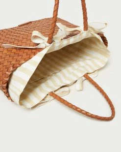 Loeffler Randall New Arrivals Kacey Timber/Cream Gingham Tote
