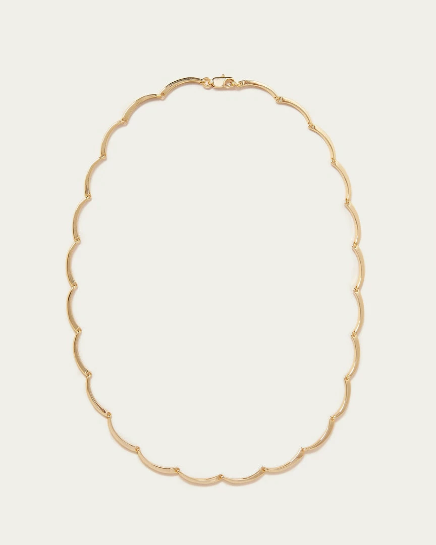Loeffler Randall Karolina Gold Scalloped Necklace Accessories