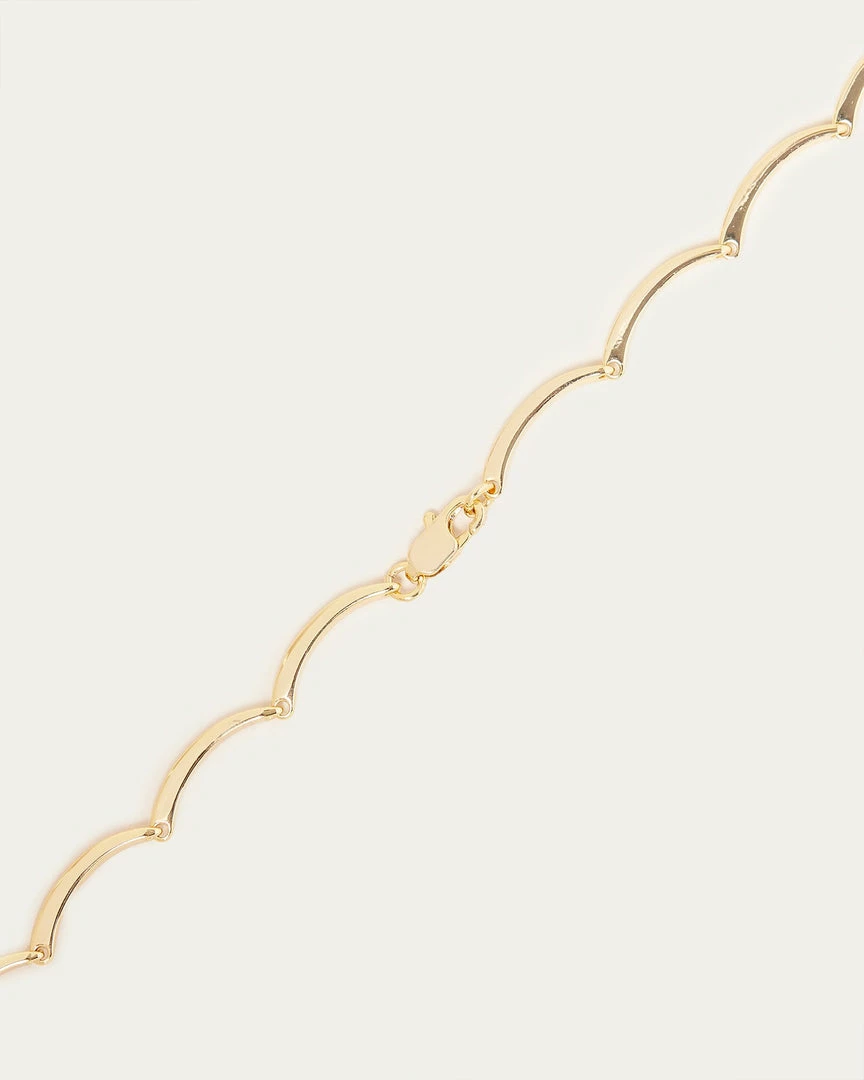 Loeffler Randall Karolina Gold Scalloped Necklace Accessories
