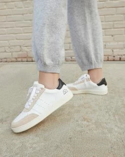 Loeffler Randall Keeley White/Ecru/Black Sneaker
