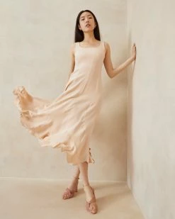 Loeffler Randall New Arrivals Kit Blush Sleeveless Dress