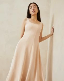 Loeffler Randall New Arrivals Kit Blush Sleeveless Dress