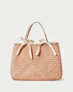 Loeffler Randall New Arrivals Knox Natural/Blush Woven Tote