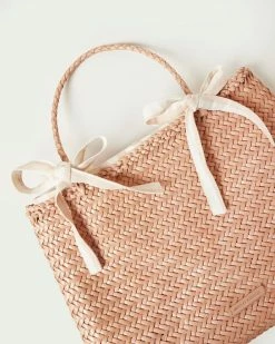Loeffler Randall New Arrivals Knox Natural/Blush Woven Tote