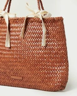 Loeffler Randall New Arrivals Knox Timber/Brown Woven Tote