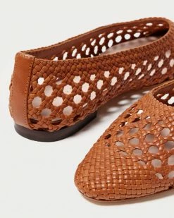 Loeffler Randall Landry Timber Brown Woven Flat New Arrivals