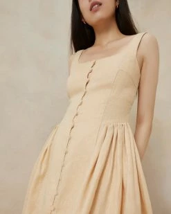 Loeffler Randall New Arrivals Laurie Sand Drop Waist Dress