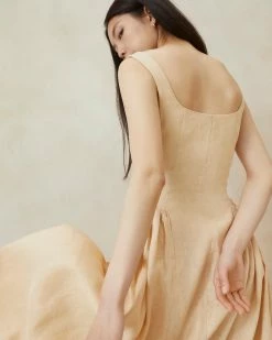 Loeffler Randall New Arrivals Laurie Sand Drop Waist Dress