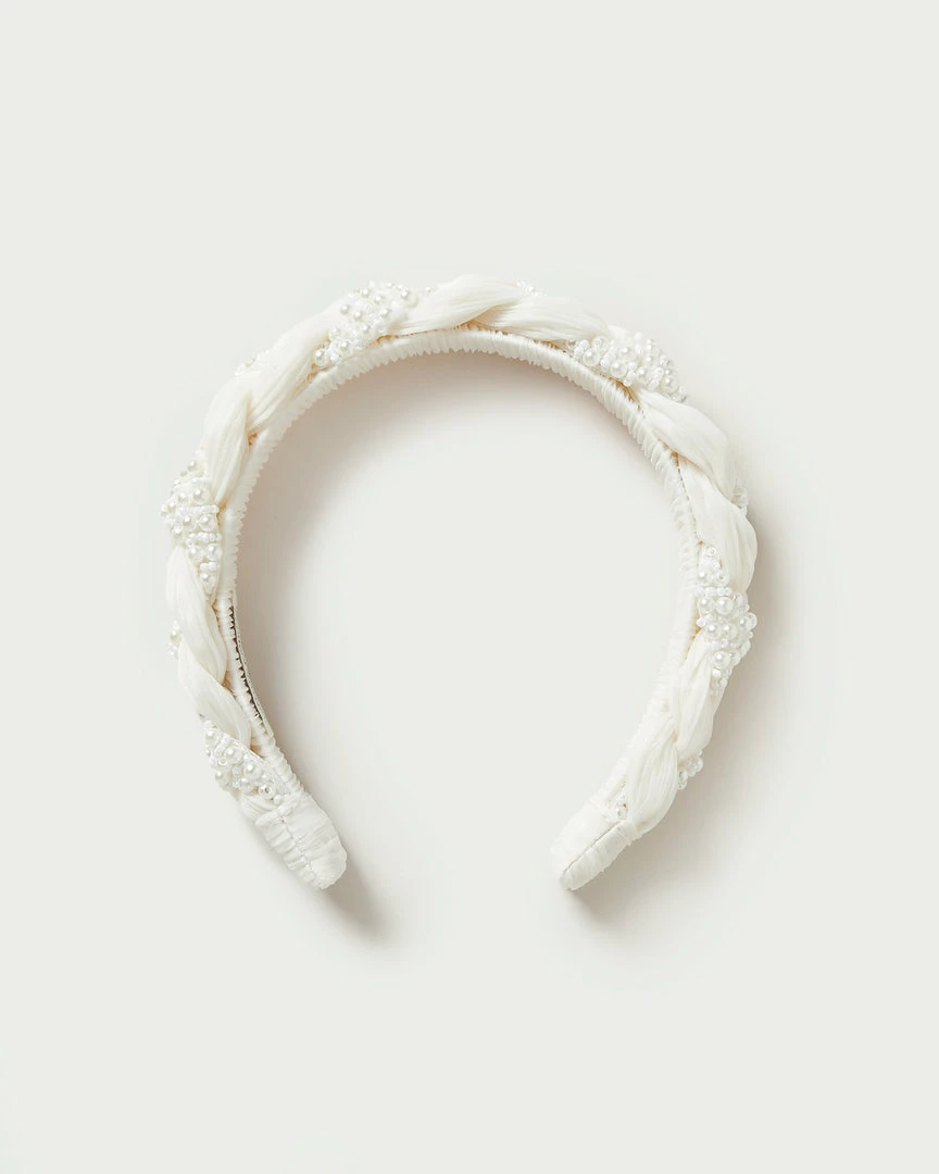 Loeffler Randall New Arrivals Leon Pearl Braided Headband