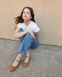 Loeffler Randall New Arrivals Leonie Cacao Ballet Flat