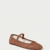 Loeffler Randall Leonie Timber Brown Ballet Flat Footwear
