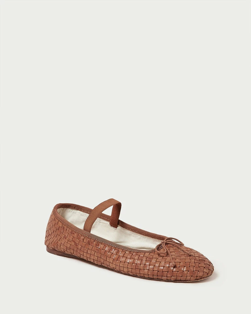 Loeffler Randall Leonie Timber Brown Ballet Flat Footwear