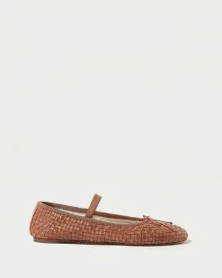 Loeffler Randall Leonie Timber Brown Ballet Flat Footwear